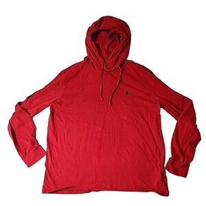 POLO RALPH LAUREN Mens Pullover Long Sleeve Hoodie Hoody Tee Shirt Size Medium‎